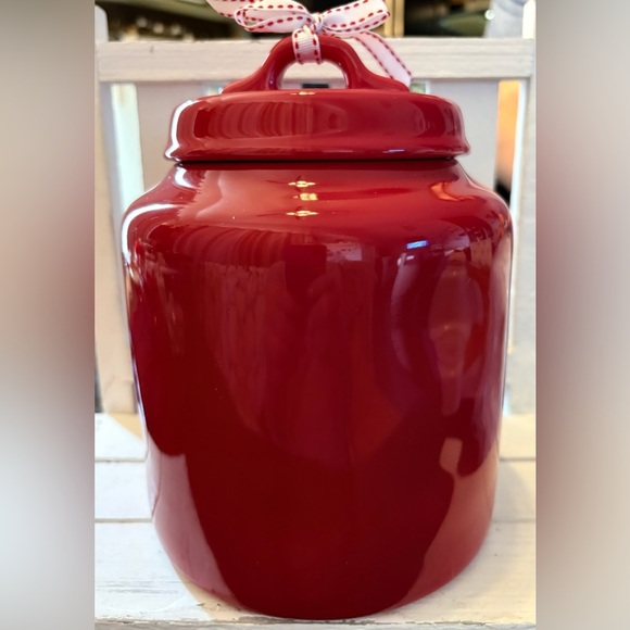 Rae Dunn Red Santa Baby Ceramic Canister - Picture 3 of 3